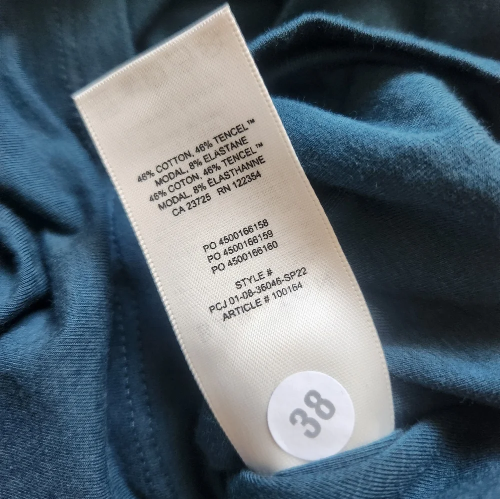 Babaton Contour Ruched Midi Dress Medium Aritzia Fitted T-Shirt Casual Summer - Picture 8 of 12
